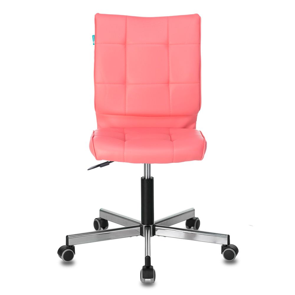 Кресло для персонала "Бюрократ CH-330M", экокожа, металл, розовый