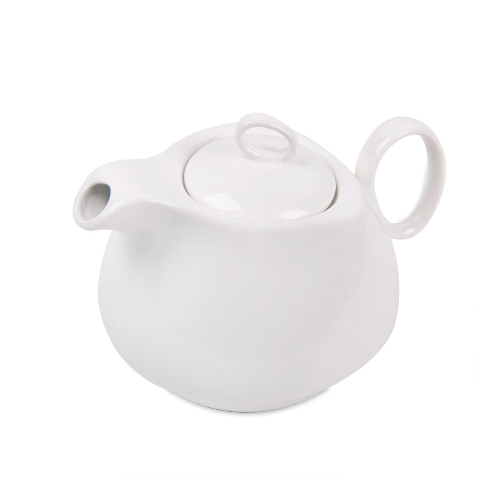 Набор чайный "Мила", фарфор, коричневый, белый