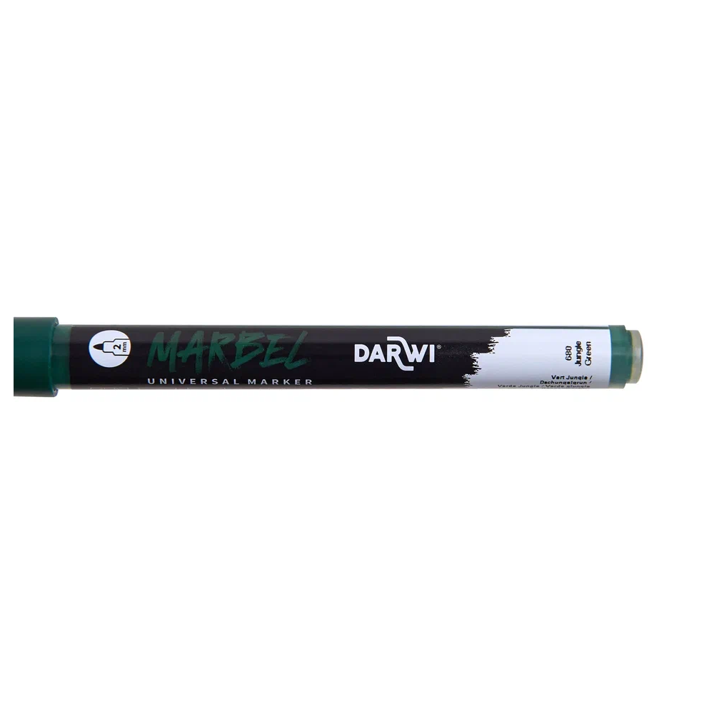 Маркер акриловый "Darwi.Marbel" 680, зеленые джунгли - 3
