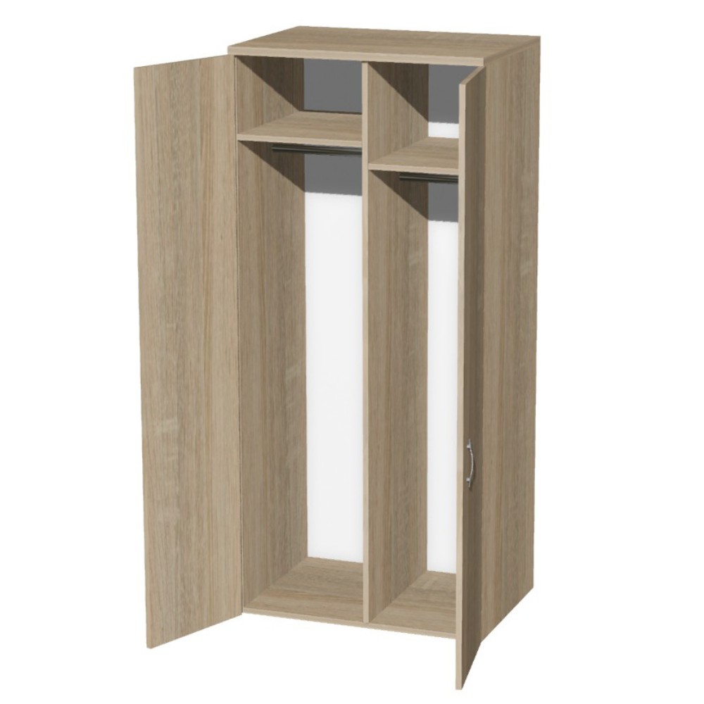 Коллекция Макси шкаф М07 с перегородкой, 800x580x1780 мм, сонома