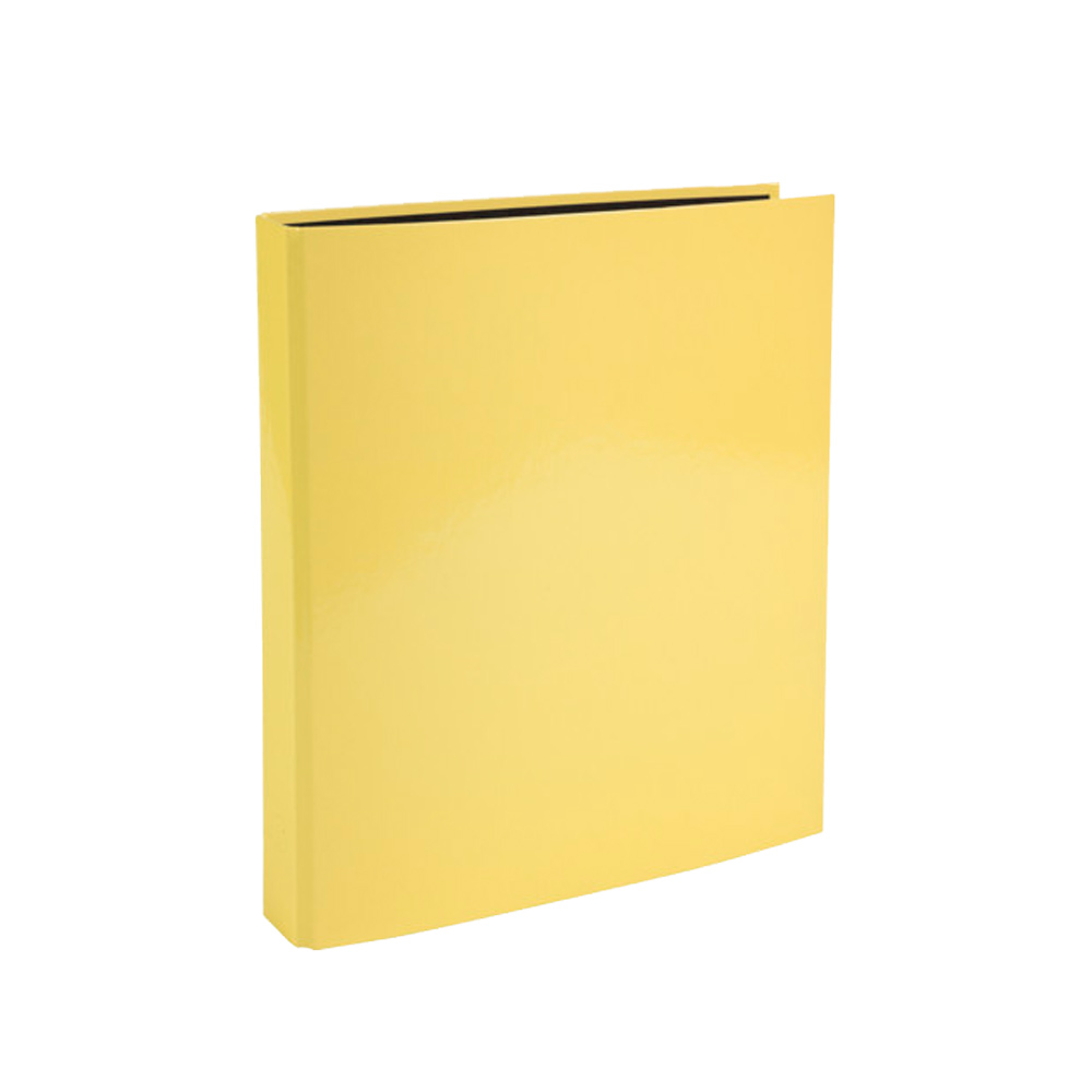 Папка на кольцах "Aquarel", 4 кольца, желтый