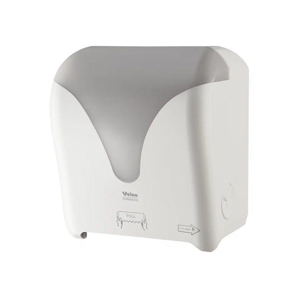 Диспенсер для полотенец рулонных "VEIRO Professional POD", пластик, белый - 7