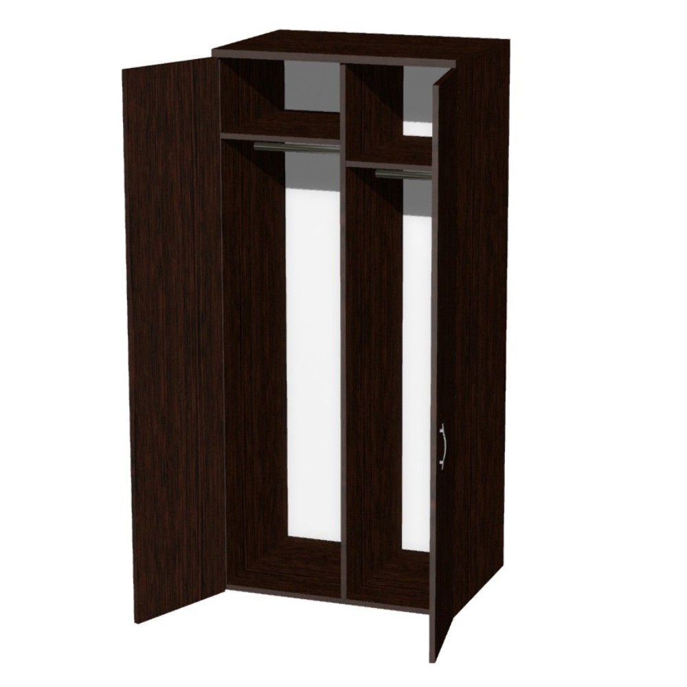 Коллекция Макси шкаф М07 с перегородкой, 800x580x1780 мм, венге