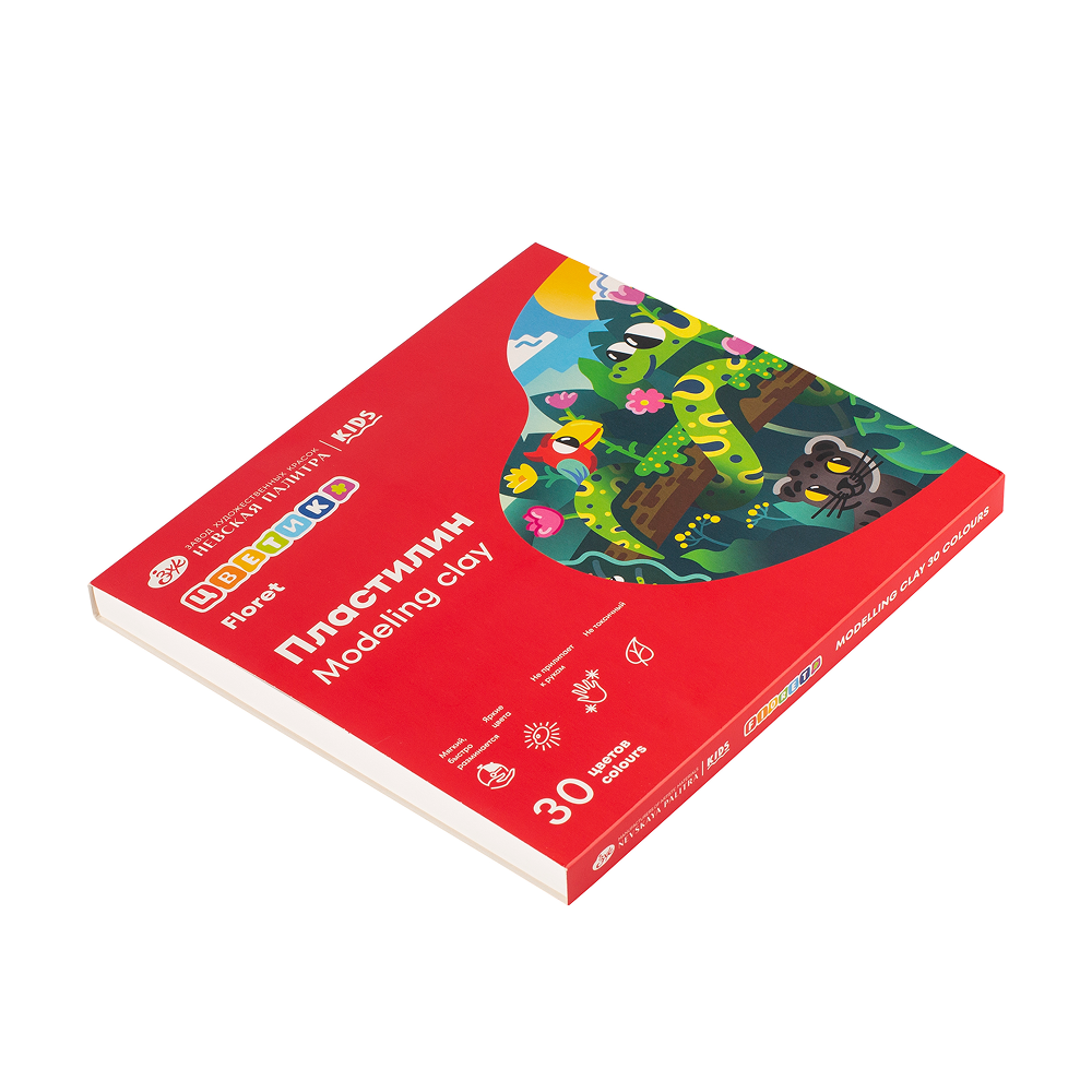 Пластилин "Цветик", 30 цветов 