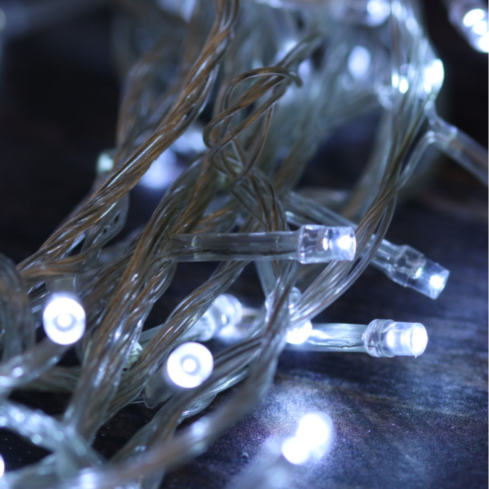 Гирлянда электрическая LED "Нить", 9 м, белый - 4