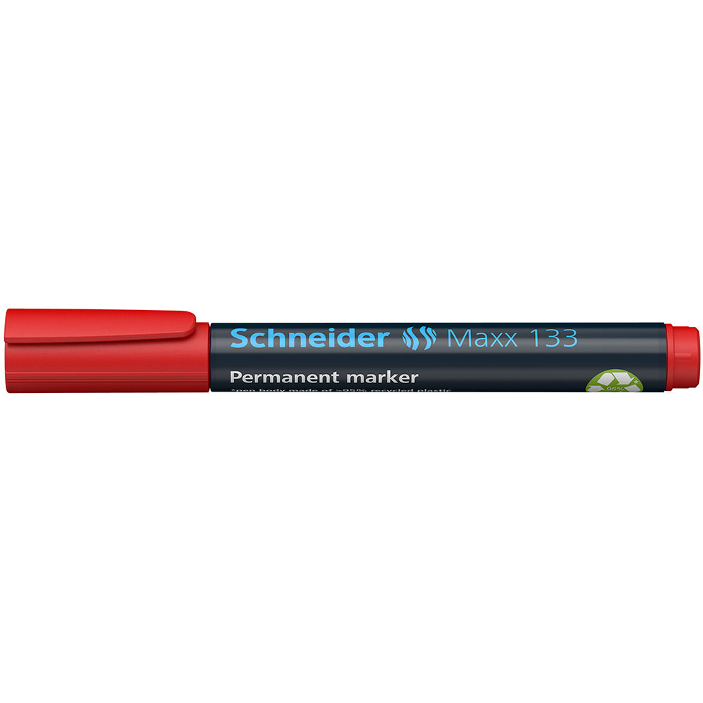 Маркер перманентный "Schneider Maxx 133", красный - 3