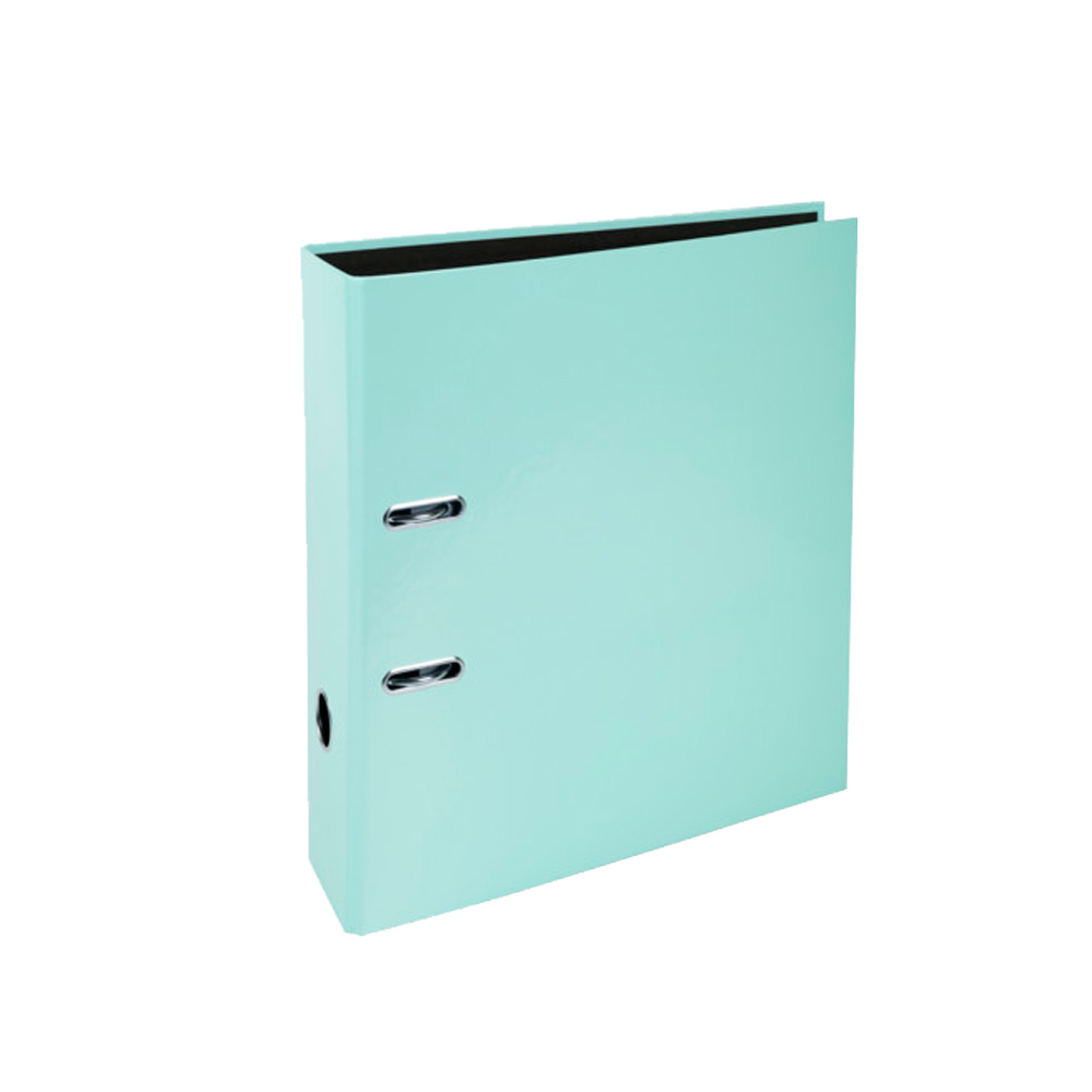 Папка-регистратор "Aquarel", А4, 80 мм, ламинированный картон, зеленый