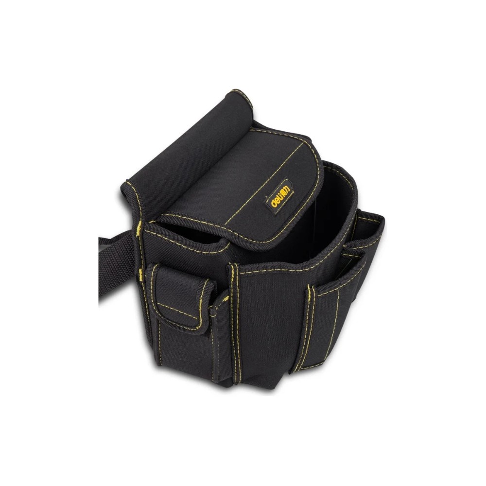 Сумка для инструментов поясная Deli YS EDL-P4, 220х140х200 мм, ткань Oxford, черный - 8