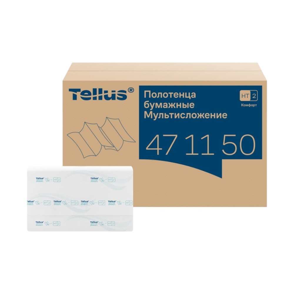 Полотенца бумажные Tellus Мультисложение Комфорт HT2