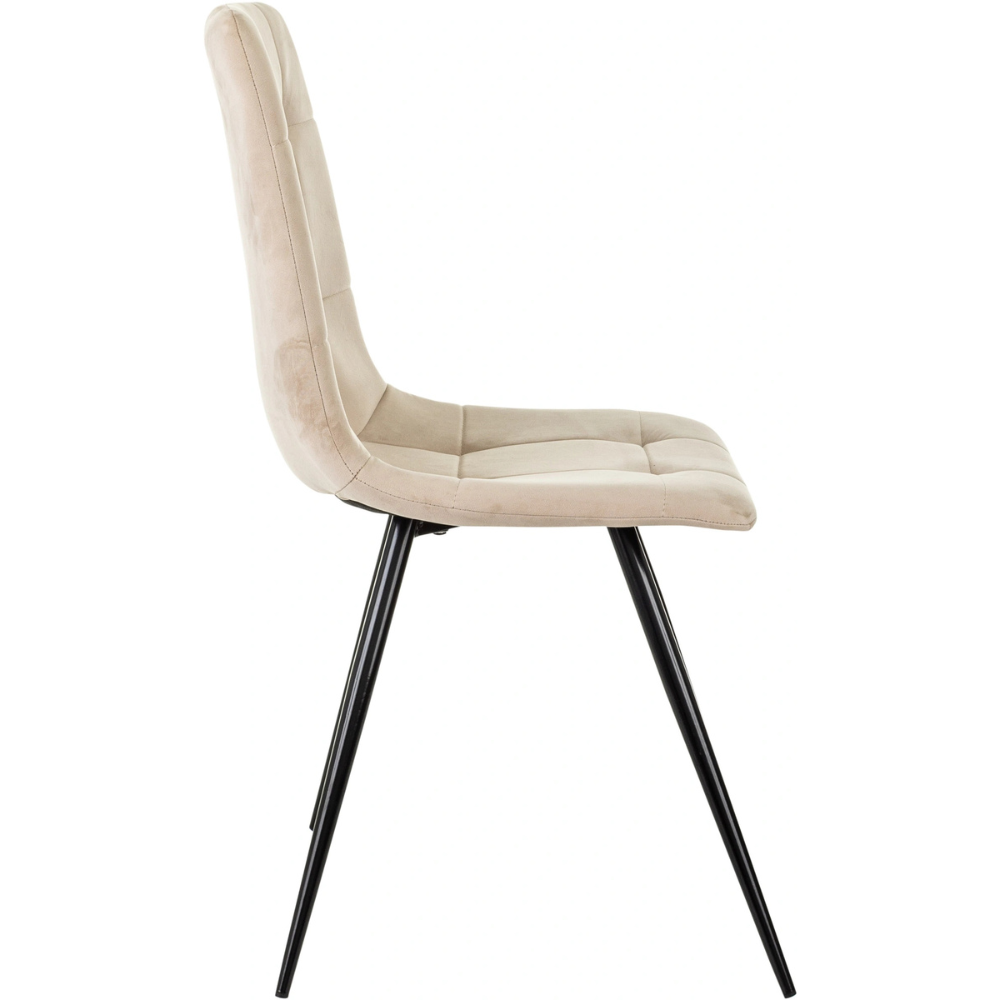 Стул Бюрократ "CH-K1_4", ткань, бежевый, металл, комплект 4 штуки - 2