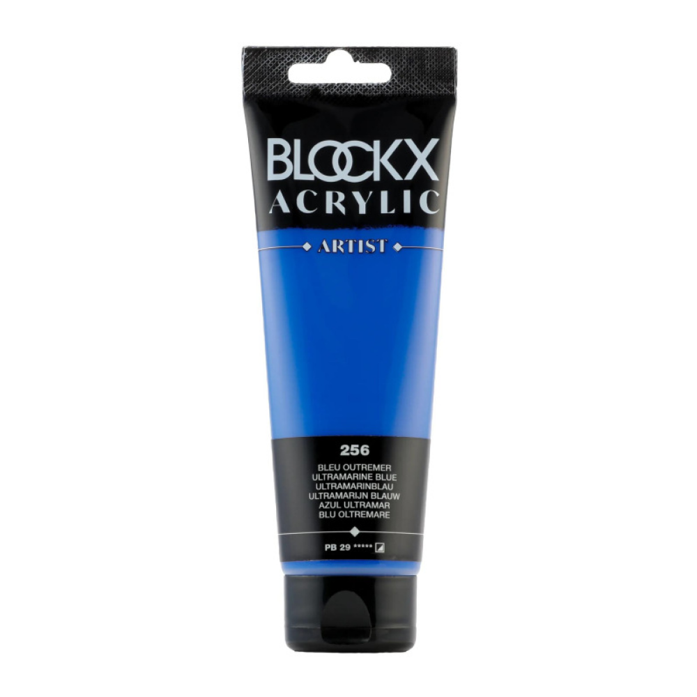 Краски акриловые "Blockx", 256 ультрамарин синий, 120 мл