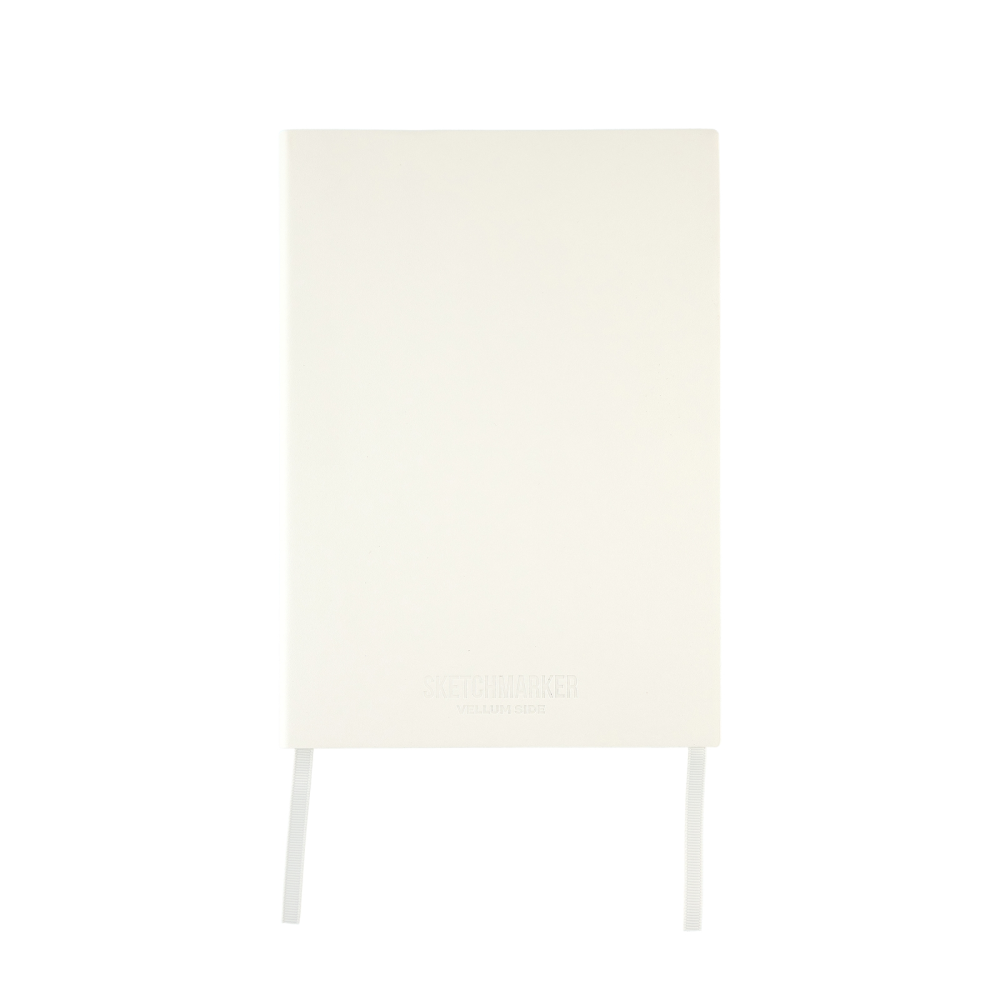 Скетчбук "Sketchmarker Vellum & White", А5, 120 листов, бумага молочная, белая