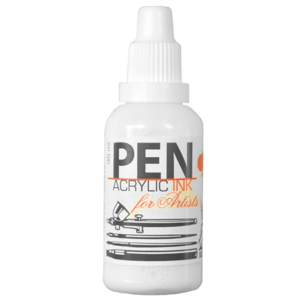Акрил жидкий "Acrilic Ink", 1 белила титановые