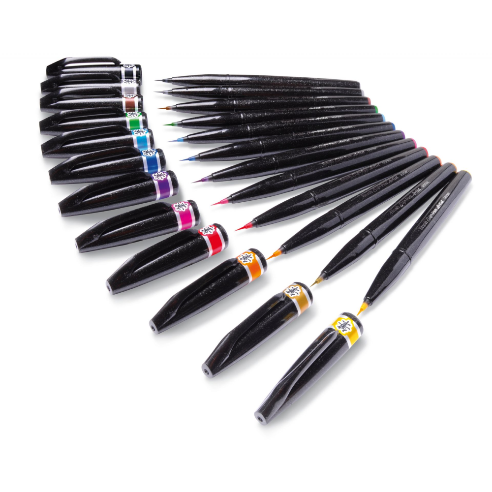 Маркер-кисть "Brush Sign pen Artist", 4 шт