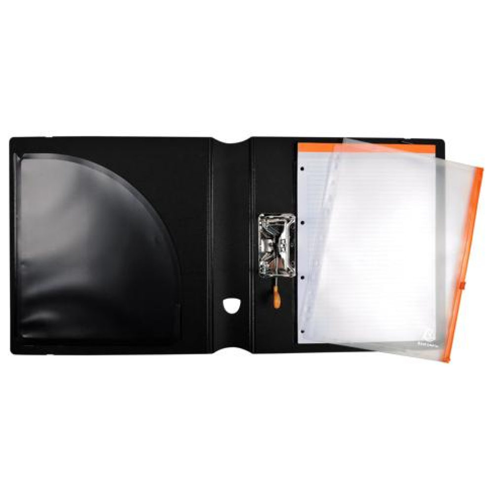 Папка регистратор "Exactive", А4+, 60 мм, ПВХ, черный