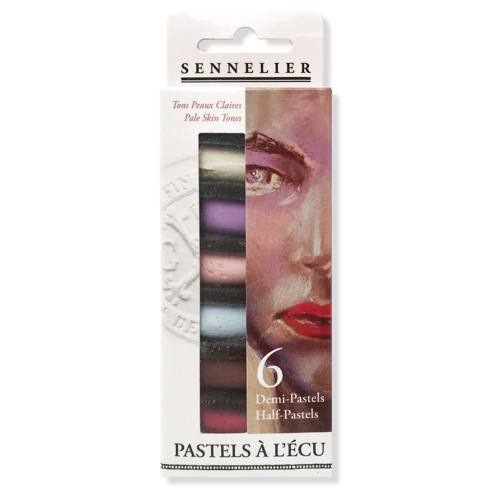 Пастель сухая "À l'écu Half Pastel. Телесные светлые", 6 цветов