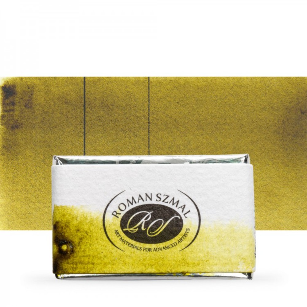 Краски акварельные "Aquarius", 345 зелёный оливковый светлый, кювета