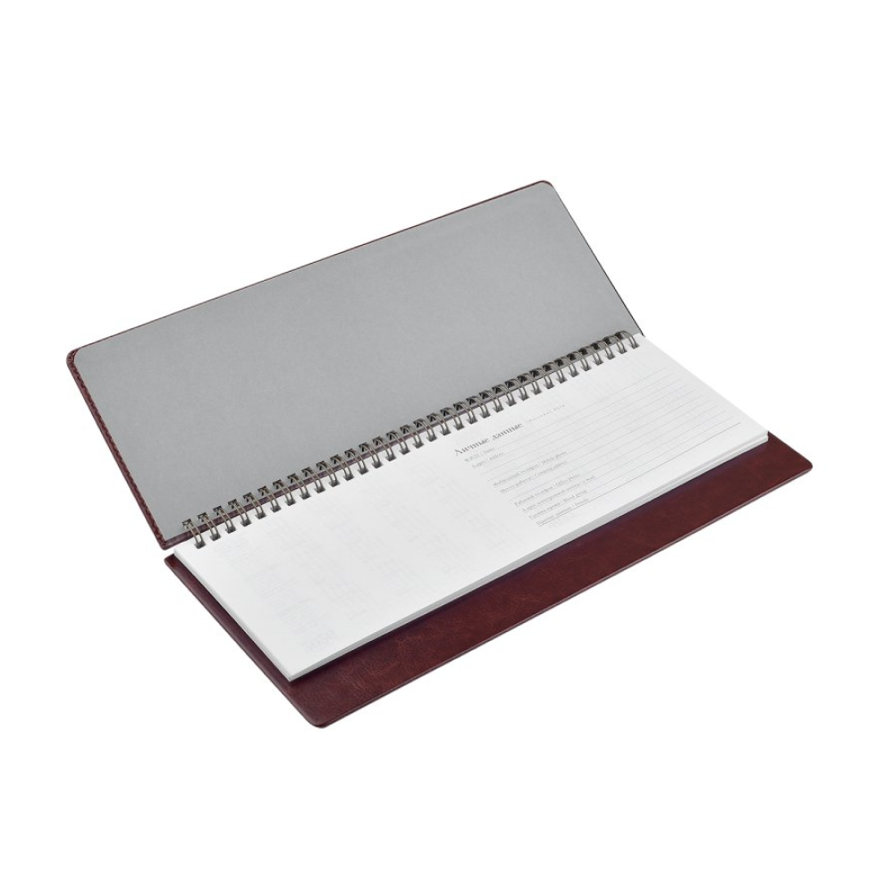 Еженедельник датированный "Sidney Nebraska" 2026, коричневый - 4