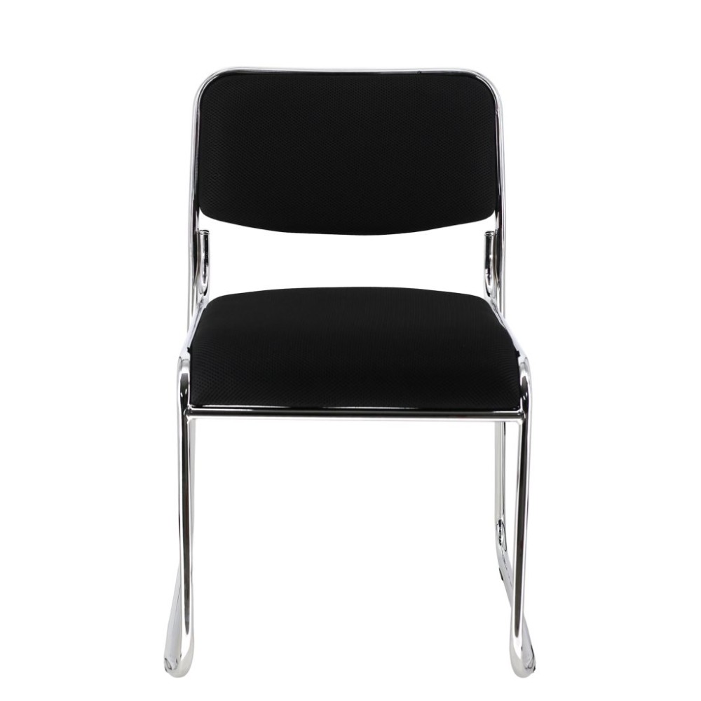 Стул для посетителей EVERPROF "Fix", ткань, металл, черный