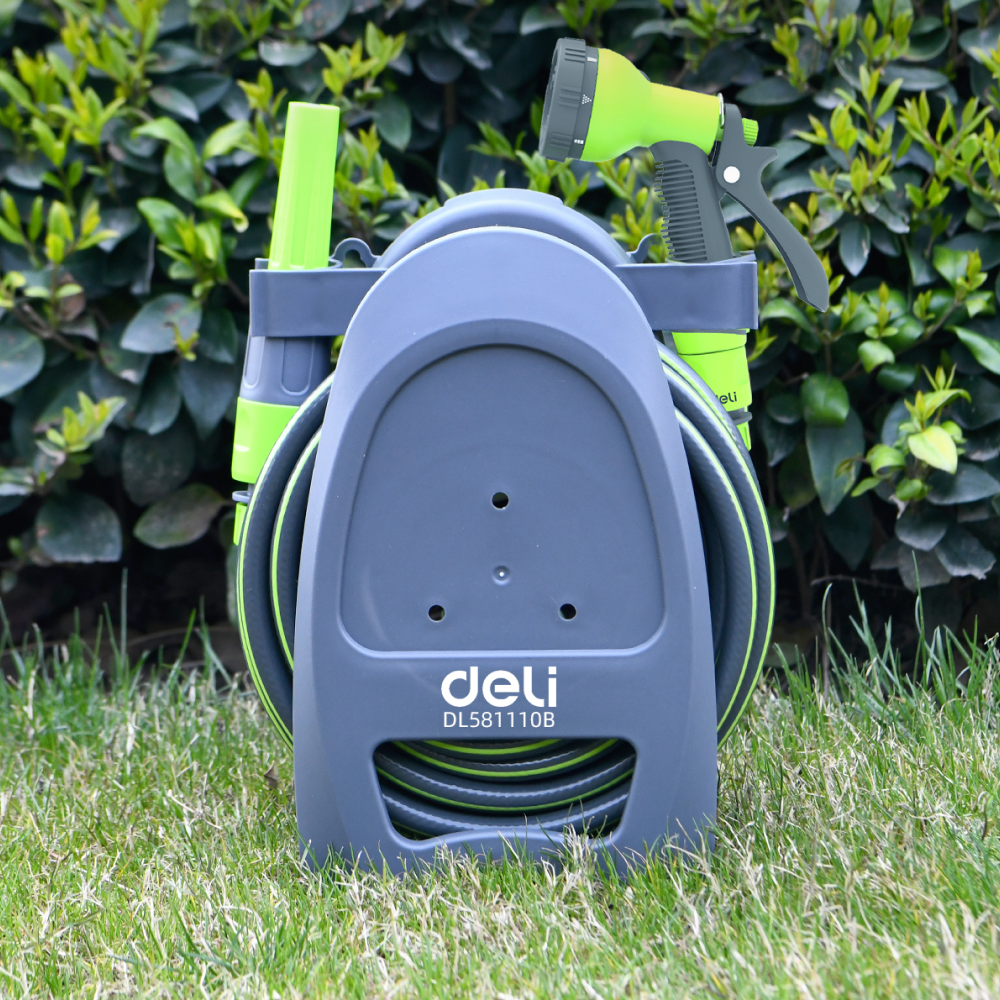 Шланг для полива Deli GS EDL581110B, с катушкой