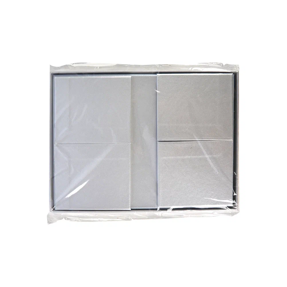 Коробка картонная, 220х160х95 мм, серебро - 10