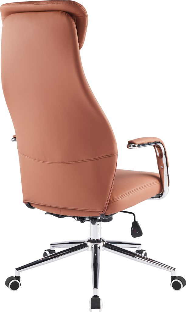 Кресло д/руководителя EVERPROF Bell экокожа, коричневый, крестов. хром - 4