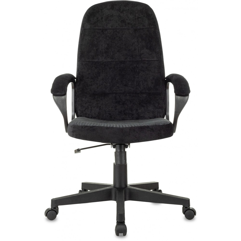 Кресло для руководителя Бюрократ "CH 002 Fabric", ткань, пластик, черный