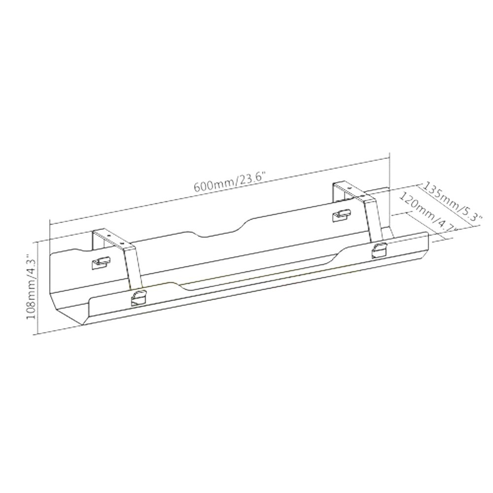 Лоток для проводов Cable Tray BLACK, черный - 5