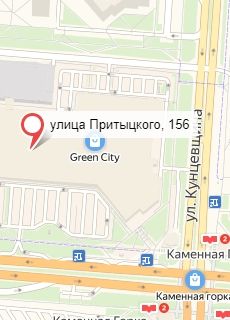 map Минск, ул. Притыцкого, 156, ТРЦ GREEN CITY, 2 этаж