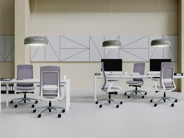 Кресло компьютерное SitZone E-VL002B, сетка, ткань, пластик, черный - 16