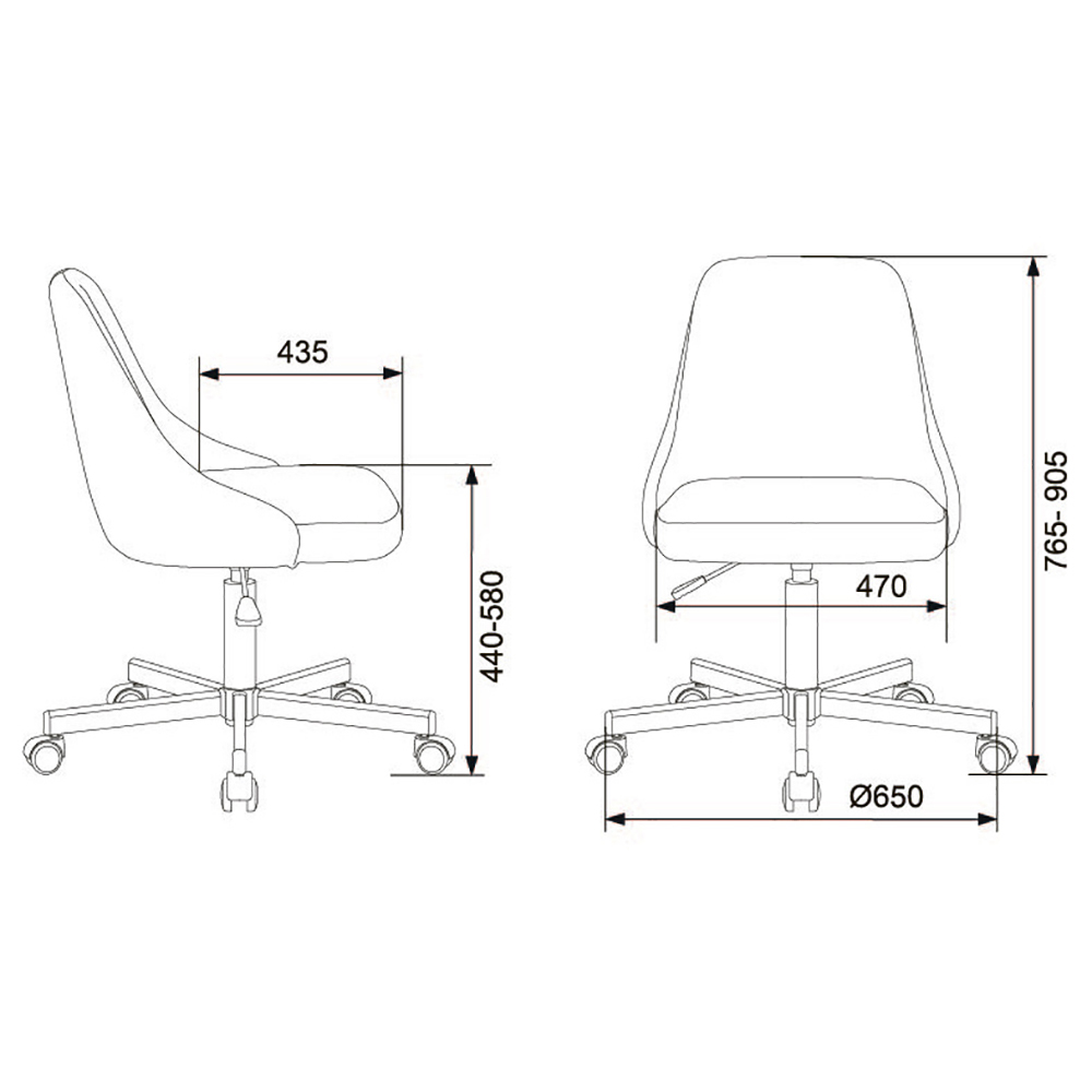 Кресло "Бюрократ CH-340M", ткань, металл, светло-коричневый Velvet 90 - 6