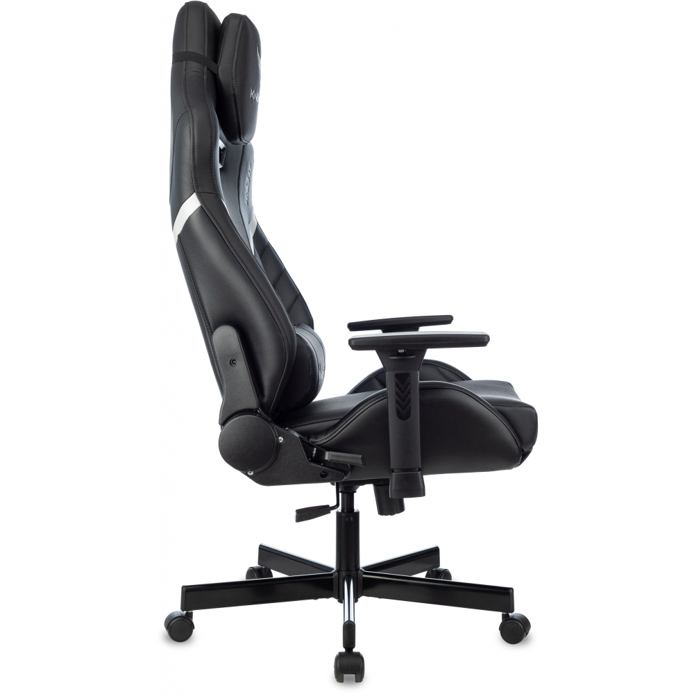 Кресло игровое Бюрократ Knight Thunder 5X экокожа, черный, крестов. металл