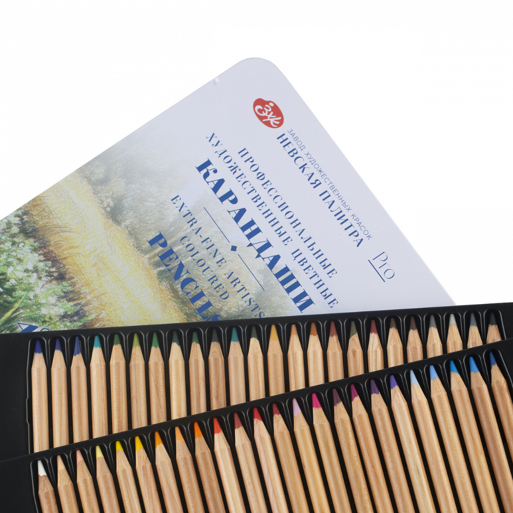 Цветные карандаши "Мастер-Класс", в жестяном пенале, 48 цветов - 4