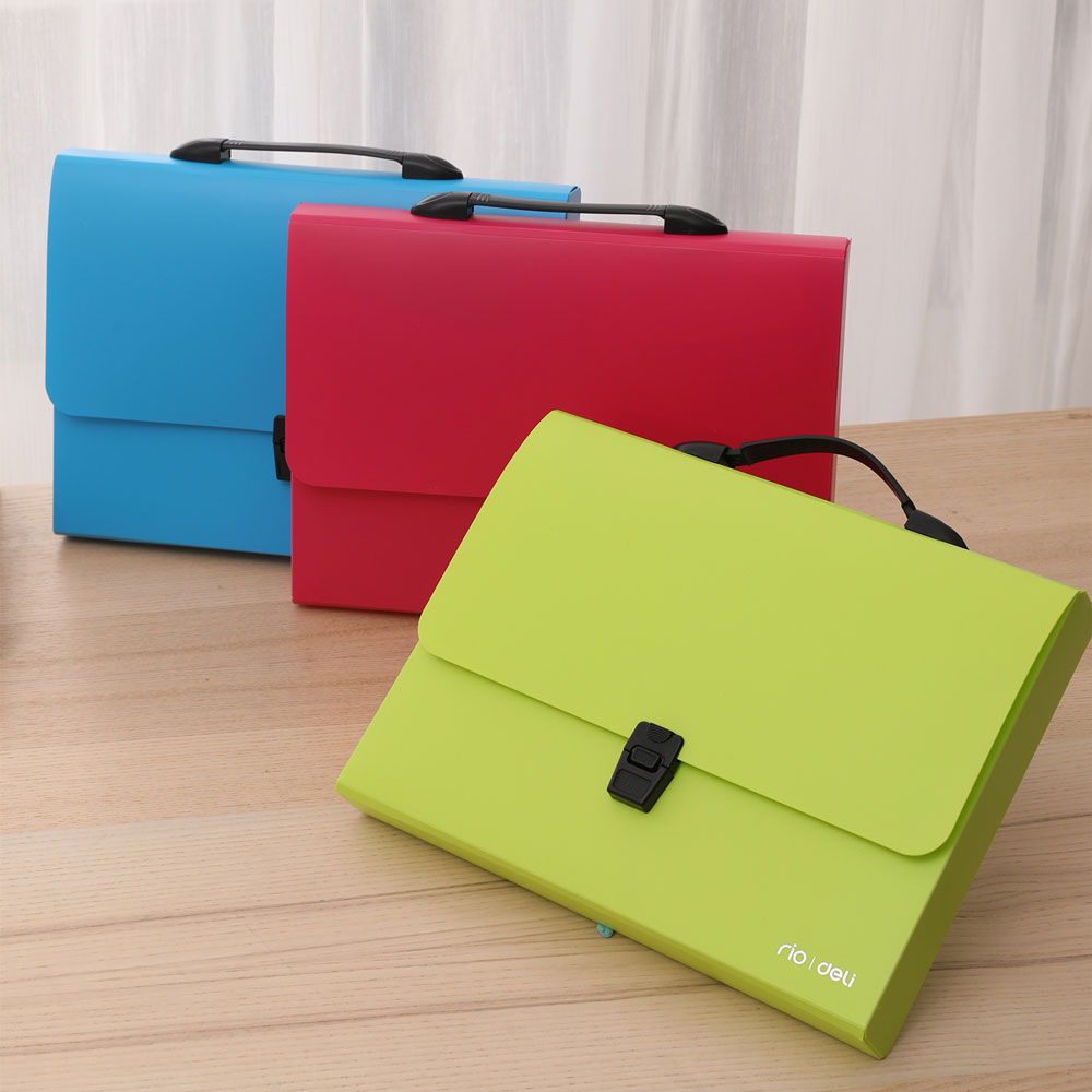 Портфель на 1 деление "Deli", пластик, 1, ассорти