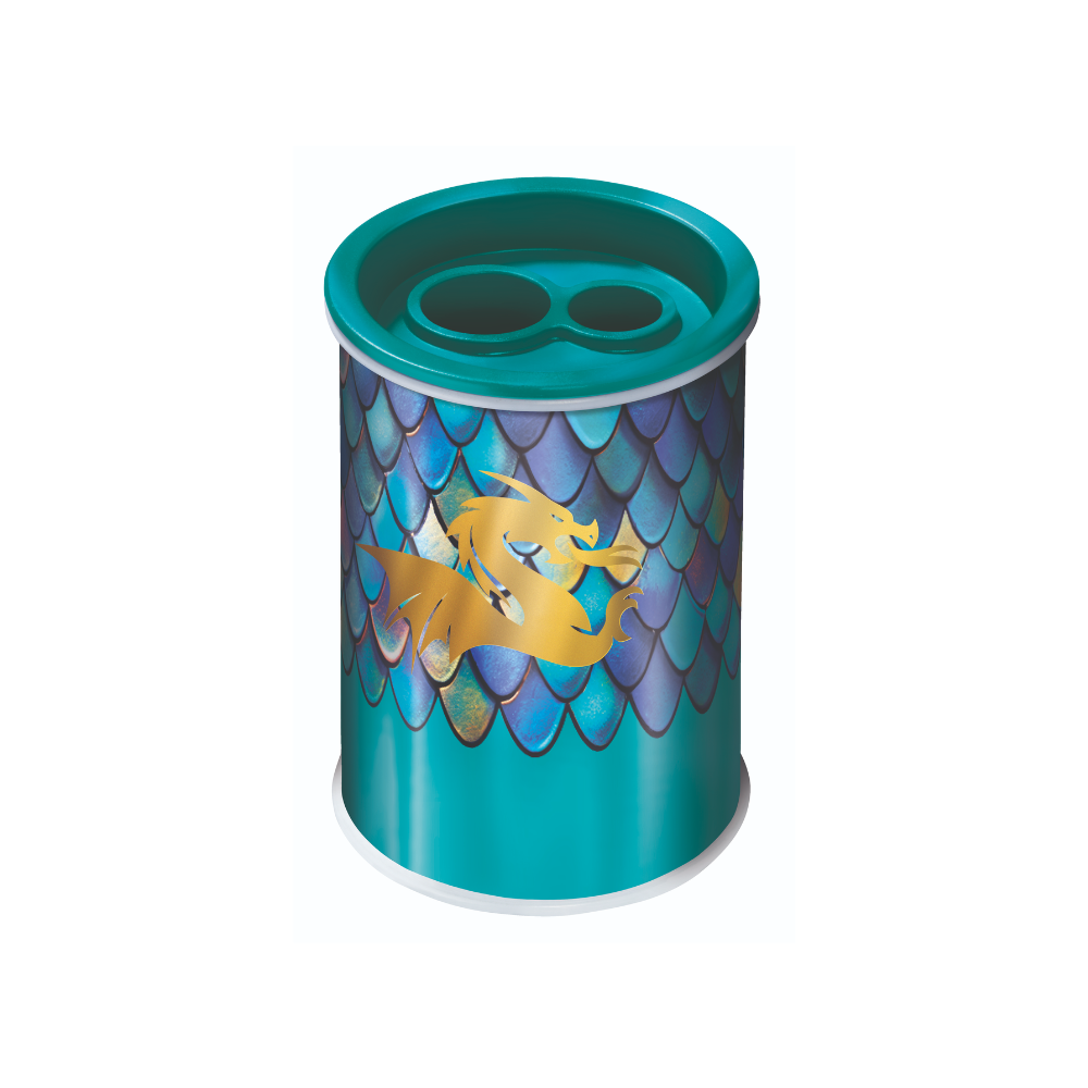 Точилка "Dragon", 2 отверстия, зеленый