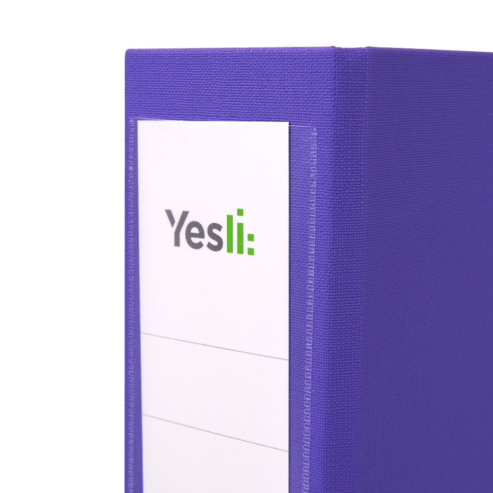 Папка-регистратор "Yesli:", А4, 75 мм, ПВХ Эко, фиолетовый - 2