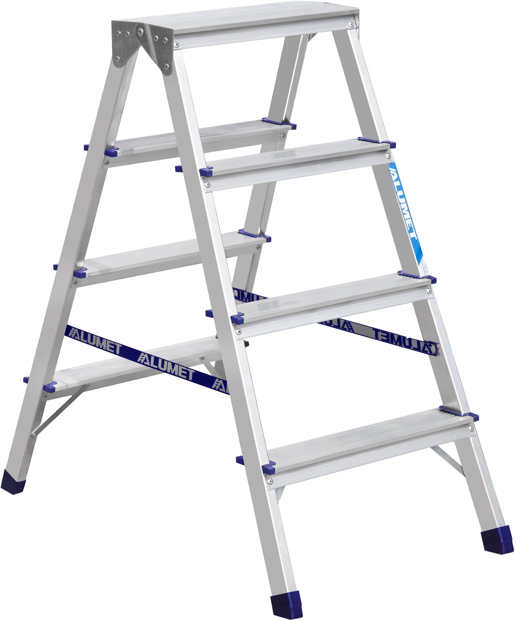 Стремянка бытовая "Алюмет" двухсторонняя