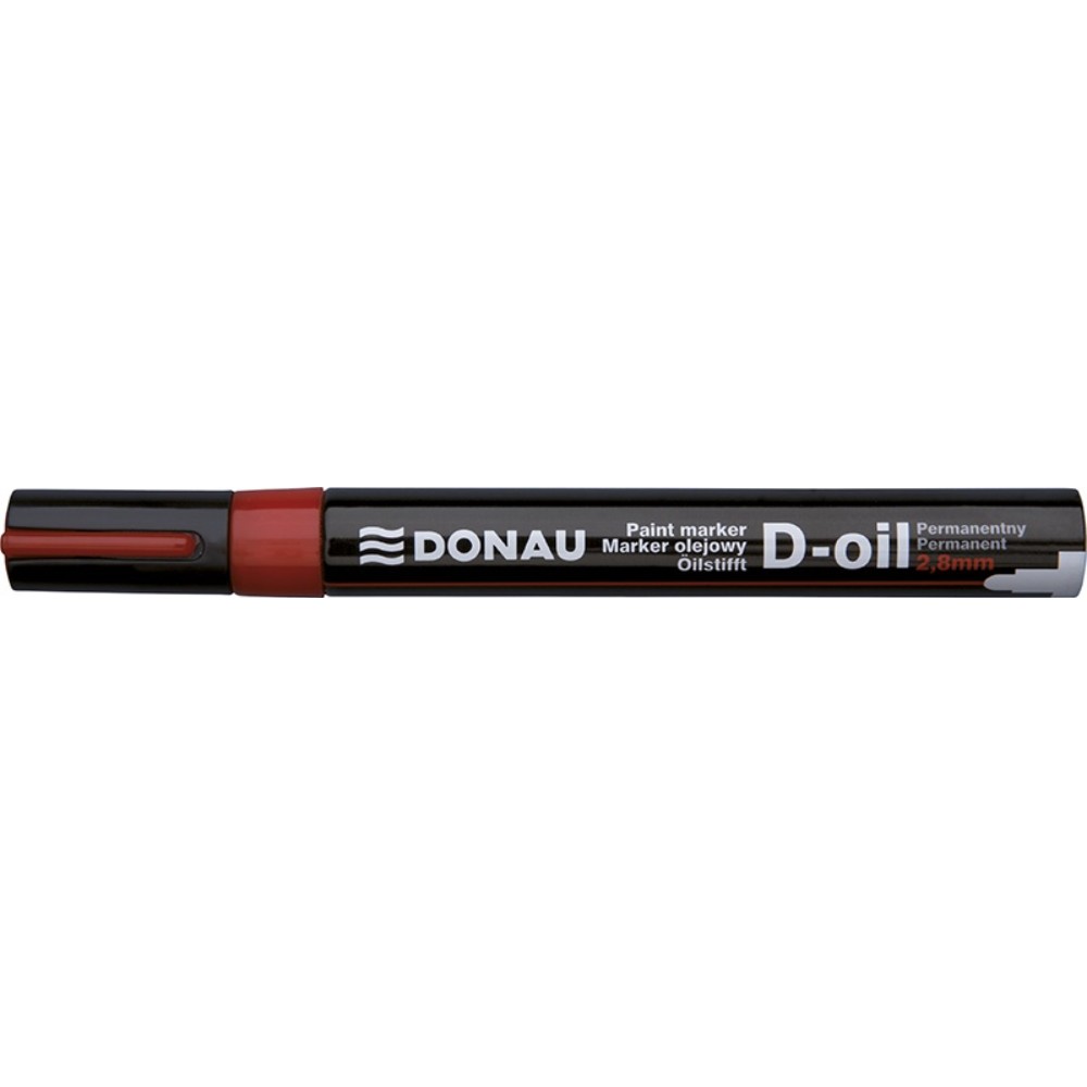 Маркер перманентный на нитрокраске "Donau D-Oil", красный