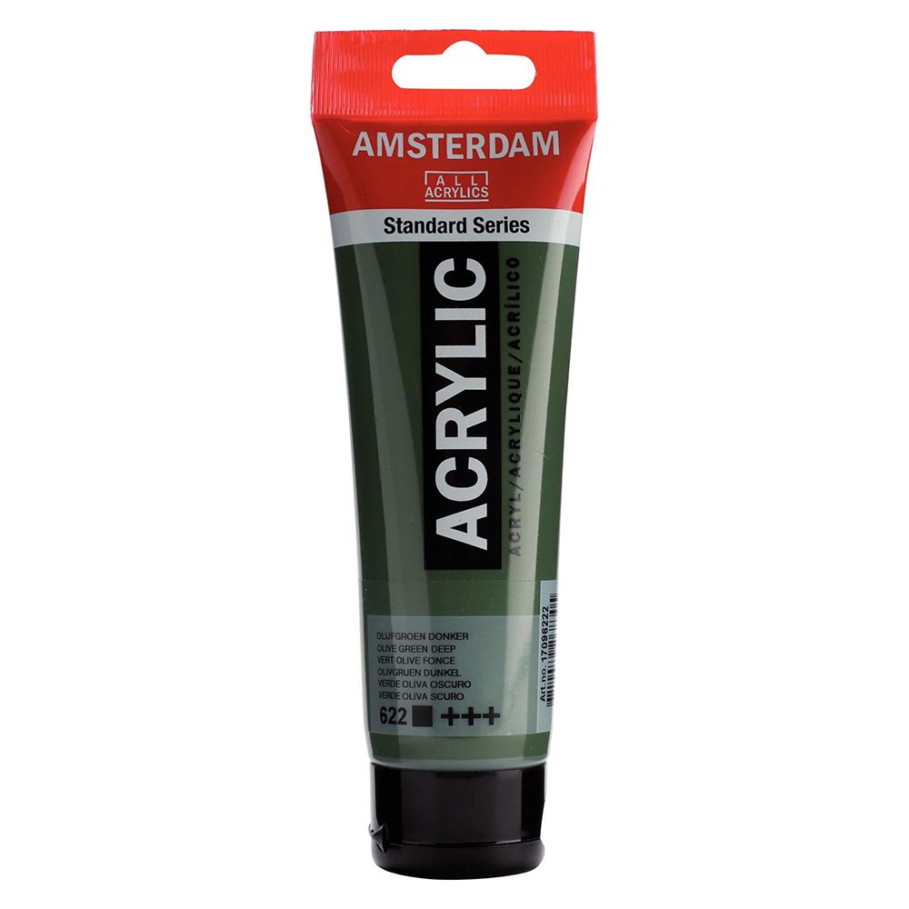 Краски акриловые "Amsterdam", 622 оливковый темный, 120 мл, туба