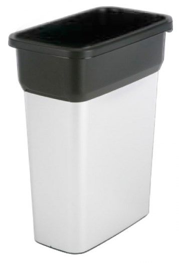 Контейнер для мусора Vileda "Гея", металлик