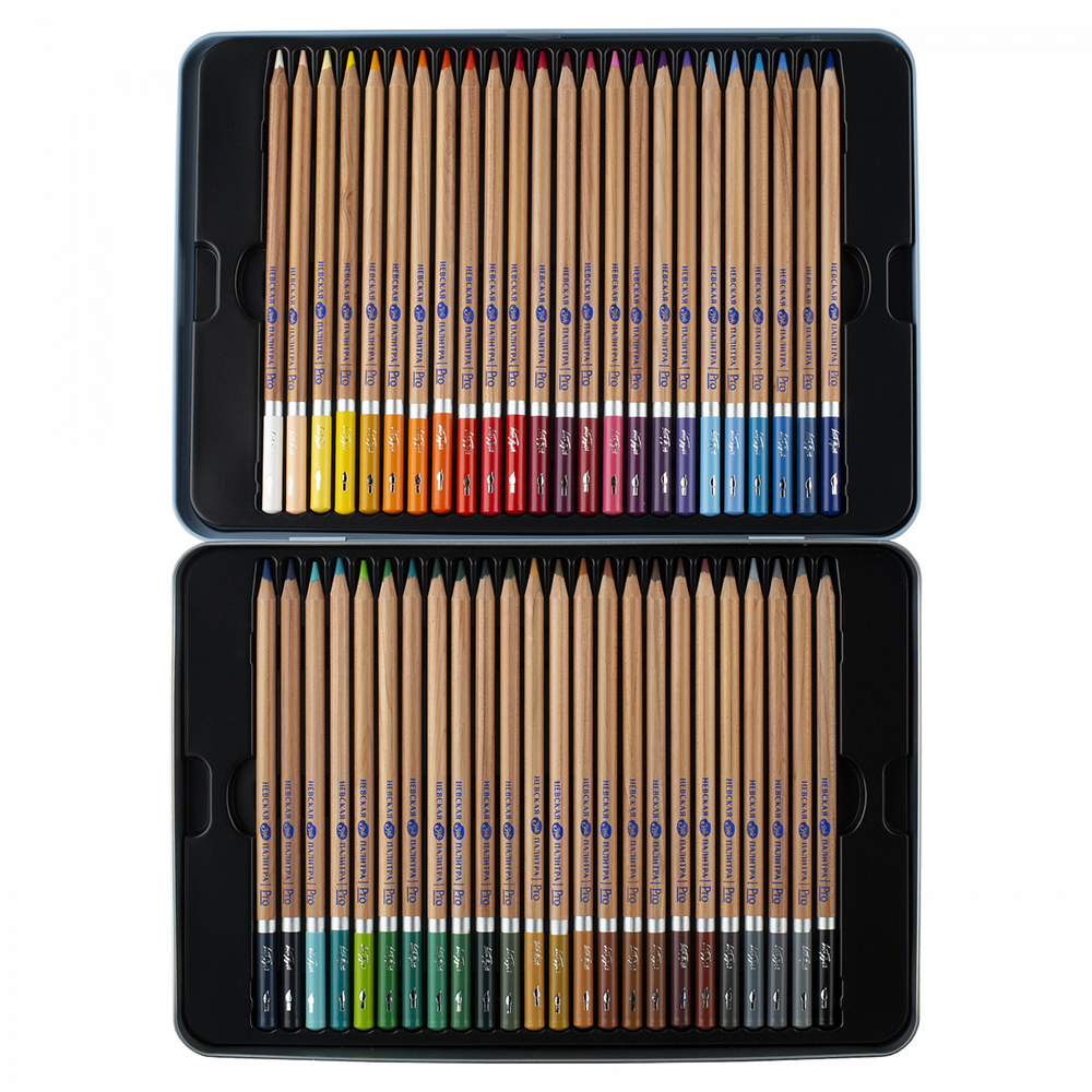 Карандаш акварельный "Белые ночи", набор 36 цветов, жестяной пенал