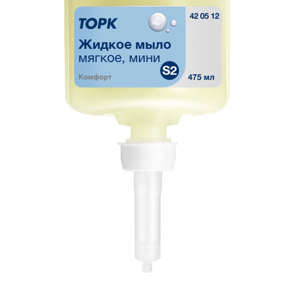 Мыло жидкое TORK Комфорт S2 мини, 475 мл, мягкое (420512) - 3