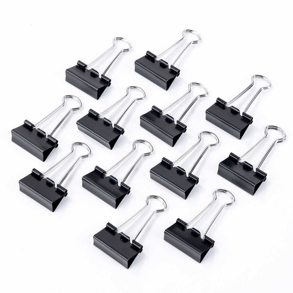 Зажим для бумаг "Deli", 19 мм, черный