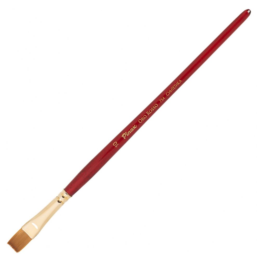 Кисть для рисования "Pinax ORO ROSSO", синтетика, плоская, №10