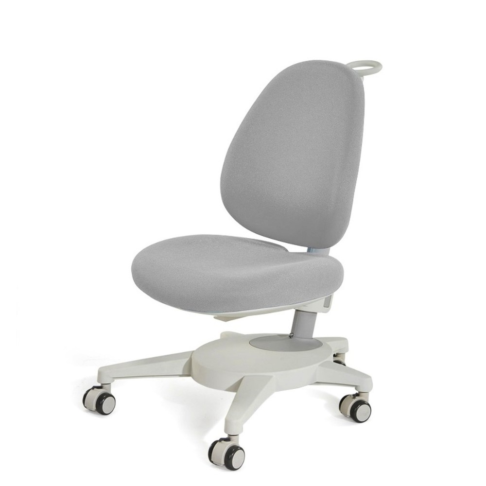 Кресло детское Ergosmart Gulliver, ткань, пластик, корпус белый, с чехлом салатовым, серый