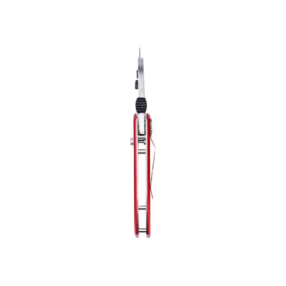 Нож строительный складной Deli RS EDL040, трапеция, 19T, красный - 9