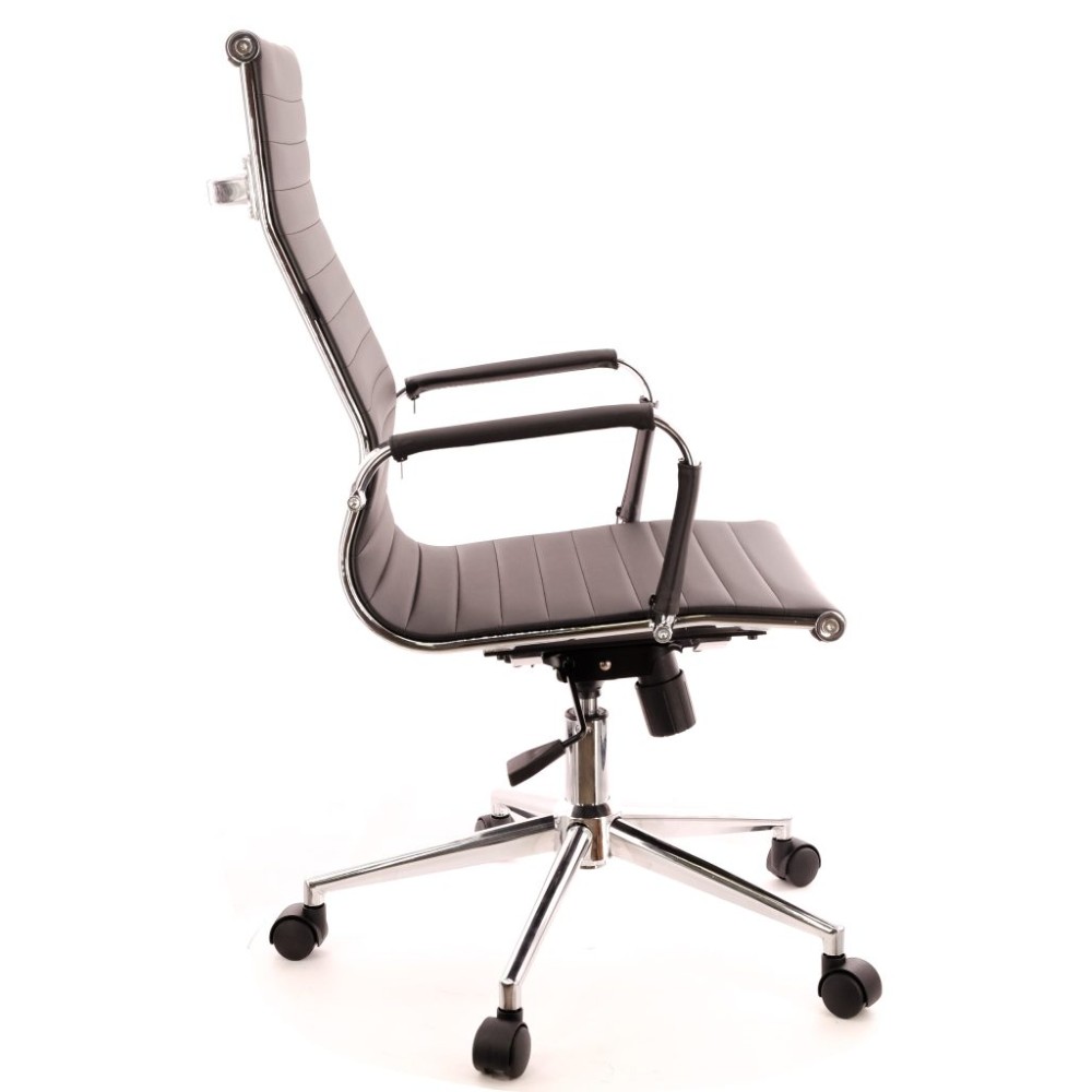 Кресло для руководителя "EVERPROF Rio Т", экокожа, хром, черный