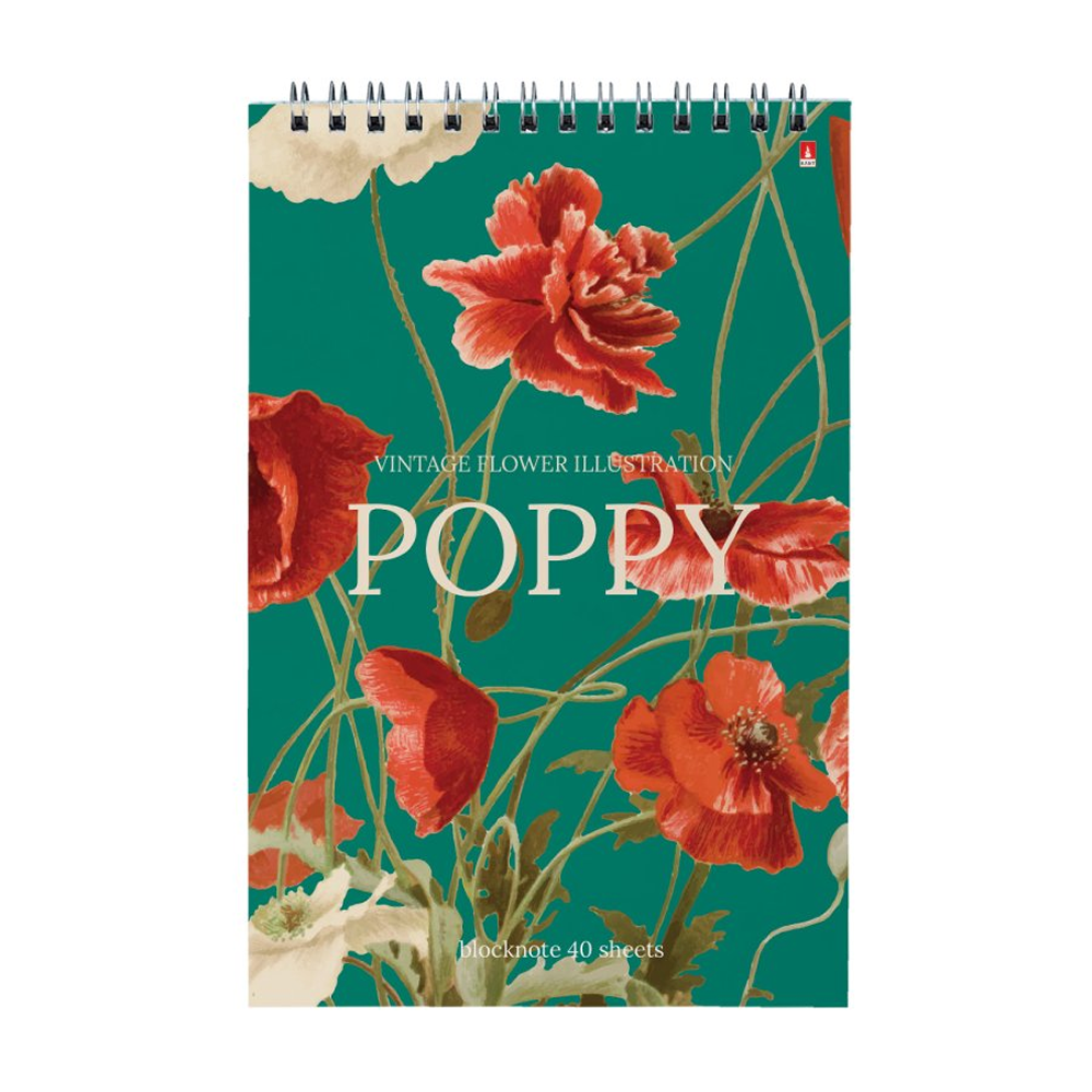 Блокнот "Цветы. Паттерн", A5, 40 листов, в клетку, ассорти