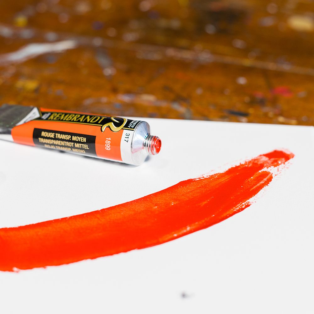 Краски масляные "Rembrandt", 317 прочный красный средний, 15 мл, туба - 3