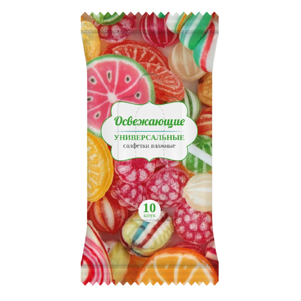 Чистящие салфетки влажные антибактериальные для рук "AQUA VIVA"